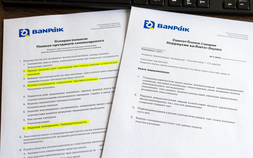 порівняння документів з різними умовами кредитування порівняння документів з різними умовами кредитування